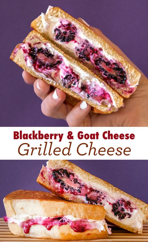 Goat Cheese Grilled Cheese, Blackberry Goat Cheese, Goat Cheese Recipes, Sara Lee, Grilled Cheese Recipes, Bakery Bread, Sweet And Savory, The Balance, Grilled Cheese