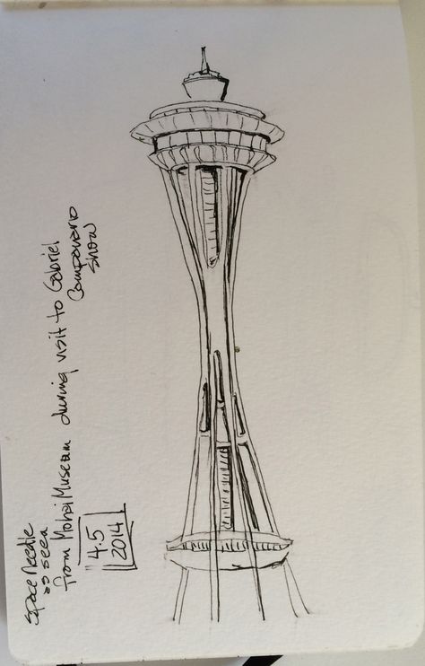 Space Needle Seattle Drawing, Space Needle Drawing, Space Needle Seattle, Amazing Spiderman, Space Needle, Tattoo Stencils, Late Summer, Summer 2022, Artsy Fartsy