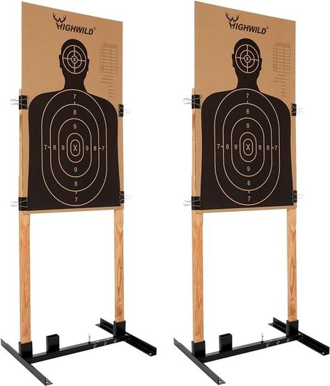 Amazon.com : Highwild Adjustable Target Stand Base for Paper Shooting Targets Cardboard Silhouette - H Shape - USPSA/IPSC - IDPA Practice - Upgraded Version (2 Pack) : Sports & Outdoors Target Practice Shooting, Target Stands, Paper Shooting Targets, Target Stand, Paper Silhouette, Shooting Practice, Paper Targets, Shooting Targets, My Best Friend's Birthday