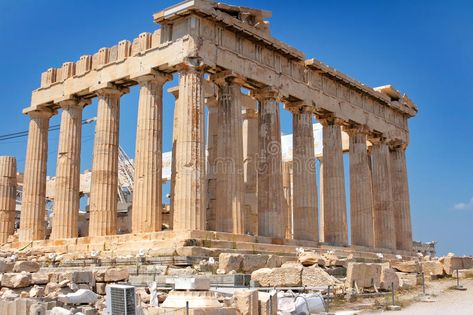 School Of Athens, Acropolis Of Athens, Athens Acropolis, Greek Temple, The Acropolis, English Design, Historical Landmarks, Greek Art, Acropolis