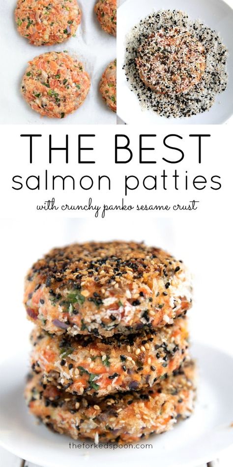 Sesame Crusted Salmon, Salmon Patty Recipe, Best Salmon Patties, Salmon Patty, Thai Flavors, Salmon Cakes Recipe, Patty Recipe, Best Salmon, Canned Salmon