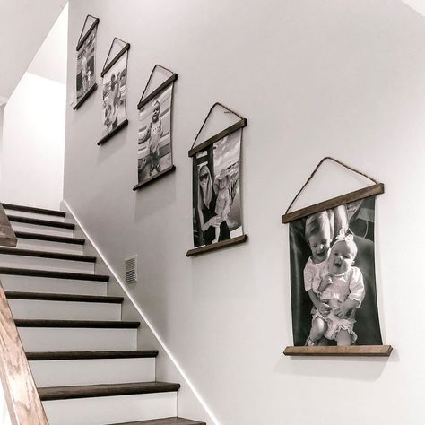 Stairway art Stairs Wall Decor Ideas, Stairs Wall Decor, Photo Arrangements On Wall, Photo Wall Layout, Picture Arrangements On Wall, Decorating Stairway Walls, Accent Wall Paint Colors, Stair Wall Decor, Family Photos Wall Decor