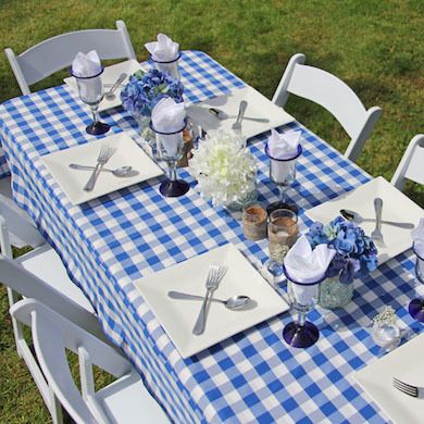 With summer upon us, now is a great time to get yourself set up for celebrating a season of food and fun in your outdoor spaces.  Once you've covered the basics, adding some no-fuss dinnerware, comfortable seat cushions, or special decorative accents can make your outdoor gatherings truly special. Ready to get started? Here are 10 alfresco ideas that will make you and your guests want to eat every meal outside. Buffalo Check Tablecloth, Gingham Tablecloth, Oval Tablecloth, Kitchen Tablecloths, Checkered Tablecloth, I Do Bbq, Plaid Tablecloth, Mesa Exterior, Rectangle Tablecloth