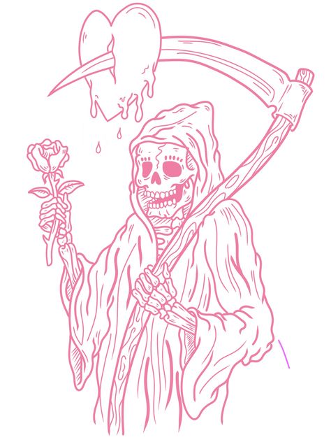 Small Grim Reaper Tattoo Simple, Cool Tattoo Outlines, Tattoo Ideas On White Background, Women’s Face Tattoo Drawing, Goth Flash Art, Stomach Tattoo Stencil, Tattoo Portfolio Apprentice Ideas, Stenciled Tattoos, Backgrounds For Tattoos