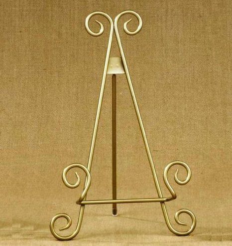 11"h Gold Finish Metal Display Easel / Platter Stand ~ Great for Display Photo Frames and Collectible Plates Metal Easel, Easel Painting, Display Easel, Metal Display, Book Stand, Easels, Gold Baby Showers, Frame Stand, Coral And Gold