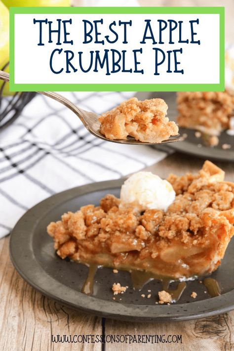 Best Apple Crumble Pie Recipe, Apple Crumble Pie Recipe, Recipes Apples, Easy Apple Crumble, Apple Crumb Pie, Apple Crumble Pie, Crumble Pie, Dutch Apple Pie, Sliced Apples