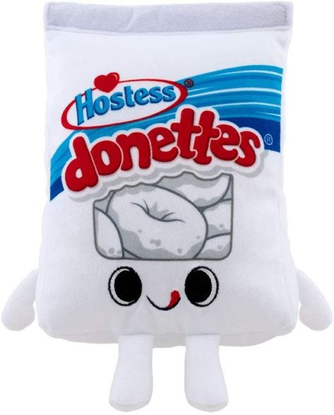 Hostess Donettes, Candy Plush, Food Plushies, Yummy World, Food Pillows, Donut Pillow, Powdered Donuts, Mystery Minis, Kool Aid