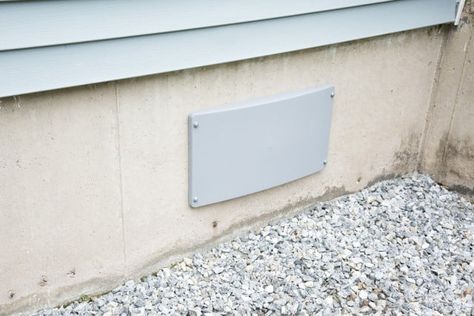 Closing Crawl Space Vents in the Winter - Good or Bad Idea? | News and Events for Basement Systems, Inc. Crawl Space Access Door, Crawl Space Ventilation, Crawl Space Vent Covers, Crawl Space Cover, Crawl Space Storage, Vent Covers Diy, Diy Crawlspace, House Vents, Crawl Space Vents