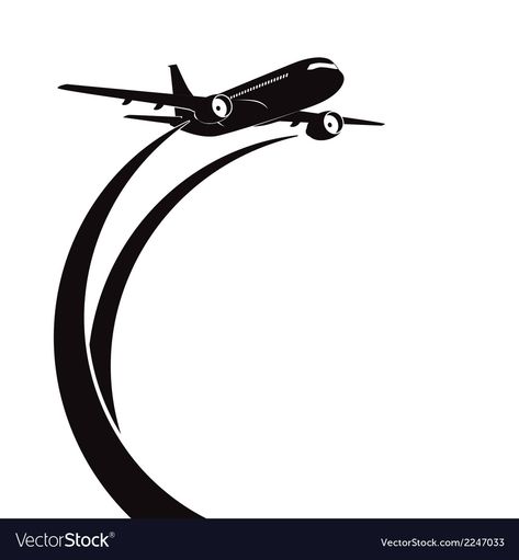 Airplane Png, Flying Bird Drawing, Airplane Ideas, Airplane Lights, Plane Silhouette, Plane Landing, Airplane Vector, Airplane Silhouette, Art Deco Font