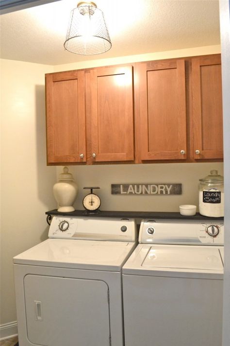 DSC_5771 Wash Room, Laundry Room Shelves, Laundry Room Inspiration, Laundry Closet, Small Laundry Rooms, Small Laundry Room, Small Laundry, Laundry Room Storage, Laundry Mud Room