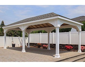 Garage Gazebo, Rectangle Gazebo, White Gazebo, Gazebo On Deck, Backyard Seating Area, Landscaping Retaining Walls, Build Outdoor Kitchen, Outdoor Pavilion, Shed Building Plans