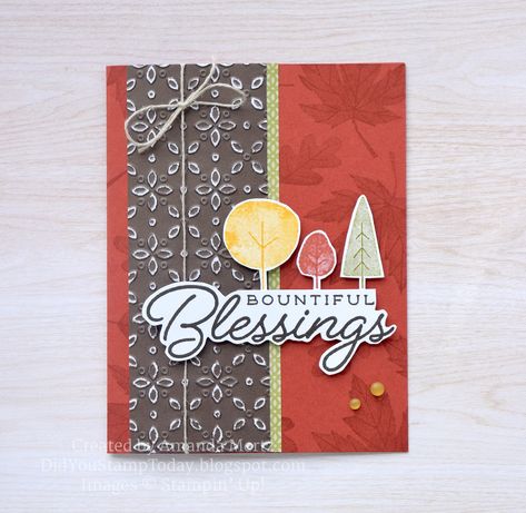 Autumn Blessings, Sweet Days, Stamping Projects, 12 October, 4th November, Stamp Projects, Crisp Autumn, Peach Flowers, Autumn Days