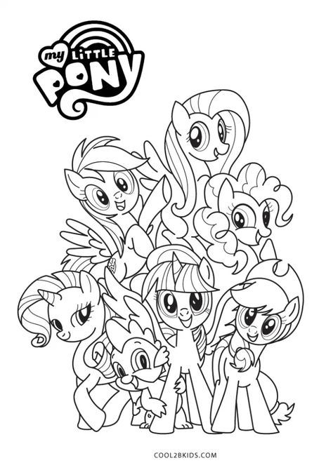 Free Printable My Little Pony Coloring Pages For Kids Little Pony Coloring Pages, My Little Pony Coloring Pages, Pony Coloring Pages, My Little Pony Printable, Free Kids Coloring Pages, Farm Animal Coloring Pages, Kids Coloring Pages, Free Adult Coloring Pages, Unicorn Coloring Pages