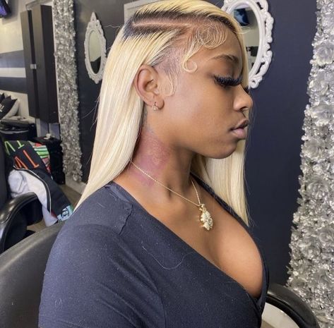 Blonde Frontal Sew In, Blonde Sew In, Spiky Haircut, Sleek Bob Hairstyles, Old Hollywood Hair, Short Spiky Haircuts, Stacked Bob, Stacked Bob Haircut, Spiky Hair