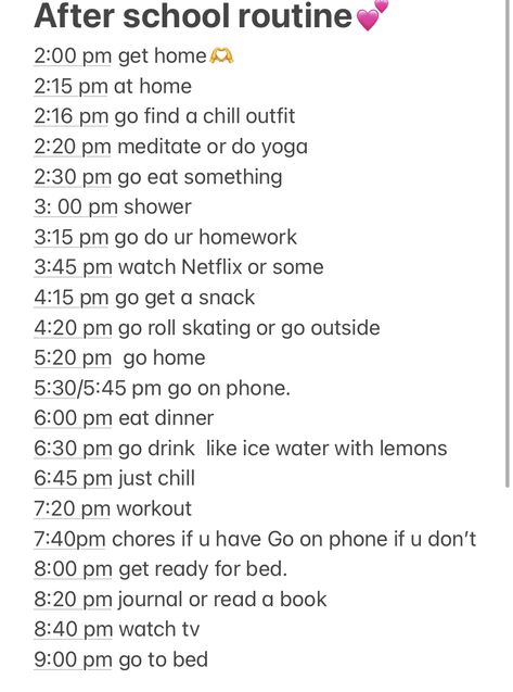 After School Routine 1pm, After School Night Routine, 6th Grade Tips, After School Schedule, School Night Routine, Good Apps For Iphone, Deep Cleaning Checklist, After School Routine, School Routine