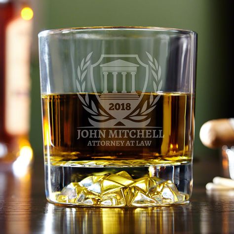 When I win a big case I like to celebrate with my favorite spirits and a handsome glass. Personalized Whiskey Glass, Home Wet Bar, Whiskey Label, Engraved Whiskey Glass, Whiskey Lover Gifts, Whiskey Tumbler, Personalized Whiskey, Drinking Glass Sets, Whiskey Gifts