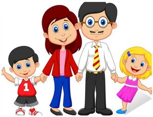 Happy Family Cartoon, Family Clipart, Nuclear Family, Family Vector, Family Drawing, Happy Cartoon, Family Cartoon, Cartoon Wall, Family Images