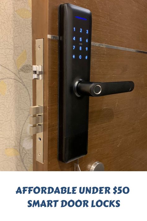 Upgrade your home security with these affordable smart door locks under $50! Keep your home safe and secure without breaking the bank. Find the perfect smart lock to fit your needs and budget. Explore the options today! Door Locks Security, Temu Products, Iot Security, Hidden Spy Camera, Smart Vacuum, Smart Home Gadgets, Top Gadgets, Digital Door Lock, Smart Door Locks