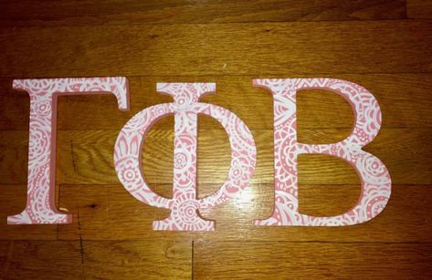 Wooden Gamma Phi Beta Letters. 6inchs. Perfect gift for your little! These letters are customizable #greekletters #sorority #gammaphi #gammaphibeta #customizable #gogreek #woodenletters #pink #tangle #colored #allaboutabrowneyedgirl Gamma Phi Beta Letters, Go Greek, Gamma Phi Beta, Gamma Phi, Greek Letters, Big Ideas, Wooden Letters, Big Little, Sorority