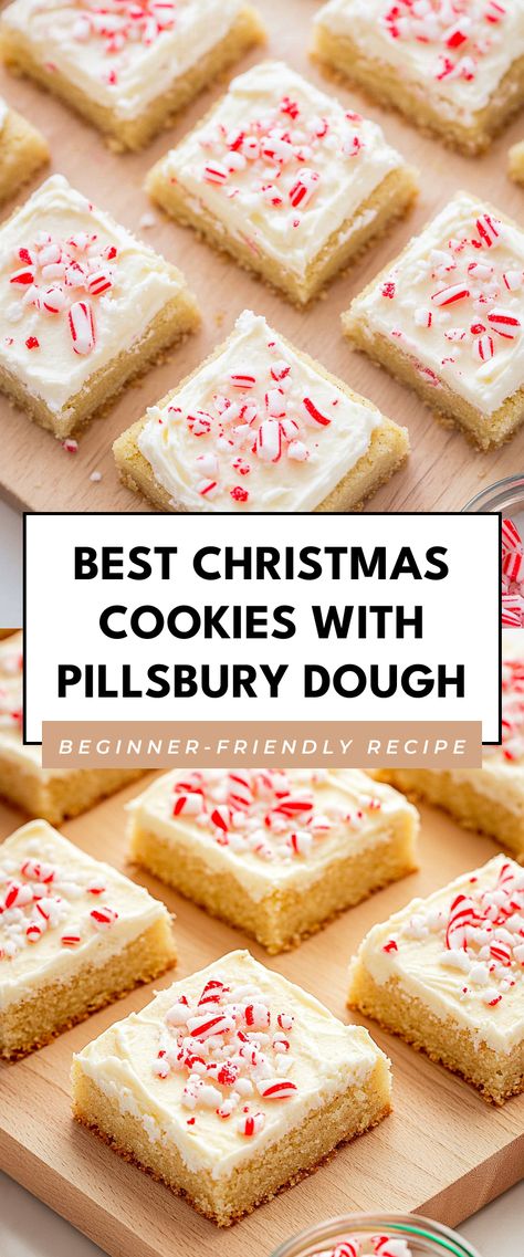 Image for Best Christmas Cookies with Pillsbury Dough Pillsbury Cookie Dough Recipes, Pillsbury Sugar Cookie Recipe, Pillsbury Holiday Cookies, Pillsbury Christmas Cookies, Yummy Christmas Cookies, Simple Christmas Cookies, Pillsbury Sugar Cookie Dough, Festive Cookie Recipes, Pillsbury Cookies