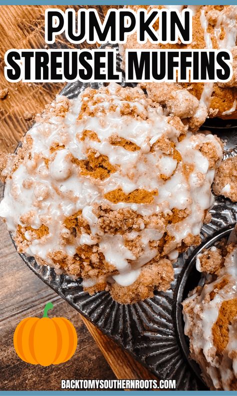 Costco Pumpkin Muffins, Easy Pumpkin Muffin Recipes, Pumpkin Snickerdoodle Muffins, Pumpkin Muffins With Streusel Topping, Pumpkin Muffins With Spice Cake, Muffins With Icing, Pumpkin Carrot Muffins, Vegan Twix Bars, Muffin Top Recipes