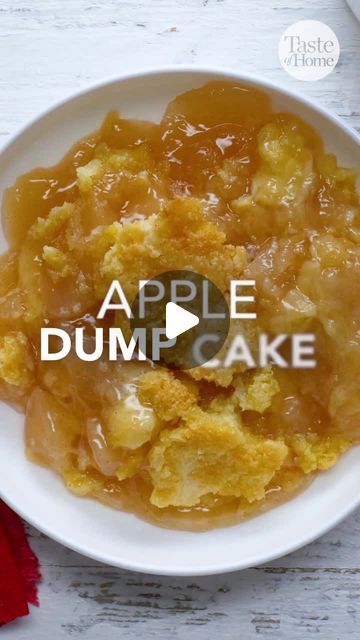 Taste of Home on Instagram: "Love easy dessert recipes? Dump cakes may become your new go-to! 🔗 Click the link in our bio for the full recipe. ⁠ ⁠ #dessertideas #dessertrecipes #applecake #dumpcake #appledumpcake #tasteofhome" Lemon Dump Cake Recipe, Easy Dump Cake Recipe, Apple Dump Cake, Dump Cakes, Apple Dump Cakes, Easy Dessert Recipes, Dump Cake Recipes, Crisp Recipe, Dump Cake