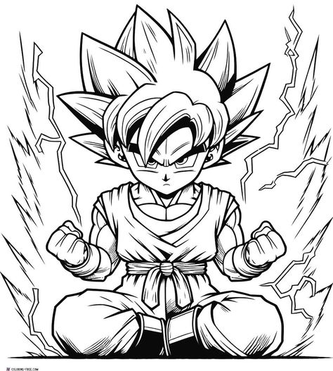 Dbz Coloring Pages, Dragon Ball Z Coloring Pages, Z Coloring Pages, Dbz Tattoo, Fantastic Fox, Coloring Pages For Grown Ups, Son Gohan, Free Adult Coloring Pages, Svg Images