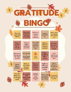 Gratitude BINGO (PDF) is a fun way to present ideas on how to show gratitude for the people, places, and things we love. It's an awesome tool to help our kids realize that showing gratitude is not only appreciated by the receiver but also the giver.Gratitude BINGO works well for the month of November. However, it can be used regularly throughout the year.Here's how to play:Mark each box once you have completed a task.Complete as many boxes as you can throughout the month.How long will it take yo Gratitude Bingo Adults, Gratitude Bingo For Kids, November Relief Society Activities, Gratitude Party Ideas, Gratitude Bingo, Gratitude Games, Gratitude Party, Gratitude Jars, Gratitude Activities For Kids