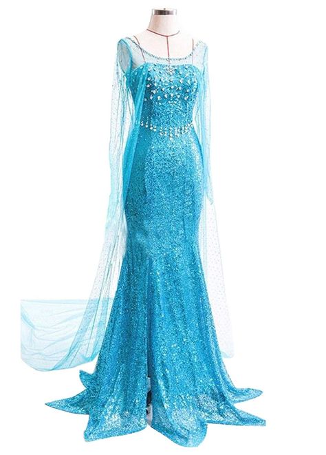 cczwei Womon Halloween Cosplay Frozen Elsa Princess Costume Stage Costume Blue/M *** Look into the image by visiting the link. (This is an affiliate link). Dress With Outer, Snow Queen Costume, Princess Elsa Dress, Frozen Elsa Dress, Elsa Cosplay, Frozen Dress, Elsa Costume, Frozen Costume, Elsa Dress