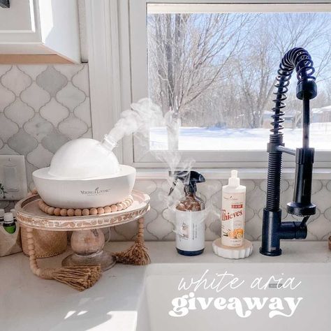 Allie Richmond on Instagram: “⌓ white aria diffuser giveaway ⌓⁣ ⁣⁣⁣ a few sweet oily friends of mine have teamed up to gift one of you the coziest diffuser collection —…” Aria Diffuser, First Home, White, Gifts, Instagram