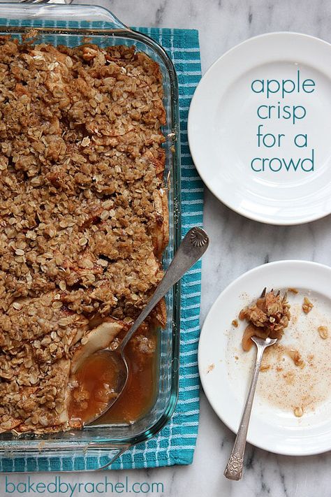 Apple Crisp For A Crowd, Fall Eats, Recipes For Thanksgiving, Easy Apple Crisp Recipe, Apple Crisp Easy, Canned Apples, Apple Crisp Recipes, Desserts For A Crowd, Crisp Recipe