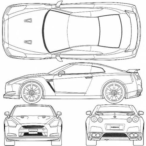 Nissan gtr blueprint #2 Gtr Drawing, Nissan Gtr 35, Nissan Skyline R35, Skyline Gtr R35, Nissan R, Skyline R35, Nissan Gtr Nismo, Gtr 35, Nissan Gt R R35