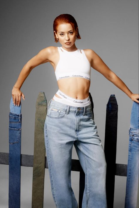 Alexa Demie Body Type, Alexa Demie Style, Alexa Demie Outfits, Alexa Demie Icons, Calvin Klein Shoot, Calvin Klein Campaign, Denim Photoshoot, Calvin Klein Models, Alexa Demie