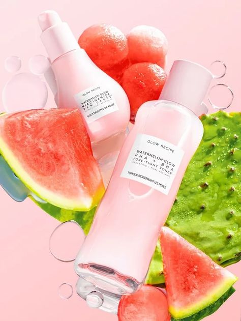 This Pore-Tightening Duo Is All the Rage After a Viral Tik Tok Video Hibiscus Sabdariffa, Watermelon Glow, Pore Tightening, Clam Recipes, Glow Recipe, Watermelon Fruit, Watermelon Recipes, Oily Skin Care, Toner For Face