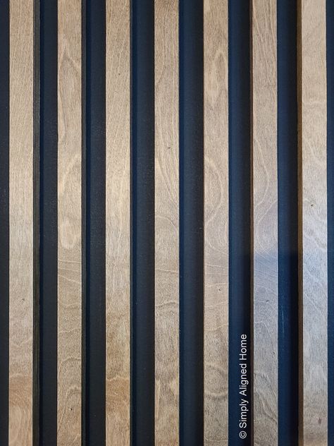 Vertical Slats Wall, Wood Slat Ceiling, Wall Stains, Slate Wall, Timber Slats, Wood Slat Wall, Dark Wood Stain, Wood Accent Wall, Decorating Ideas For The Home