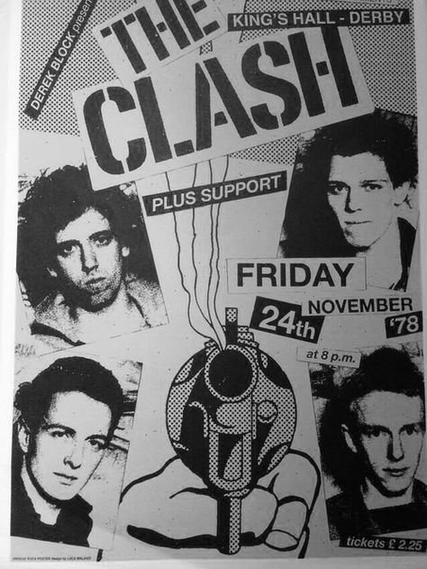 The Clash The Clash Poster, Punk Flyers, British Punk, Vintage Concert Posters, Joe Strummer, Punk Poster, Concert Flyer, Music Flyer, Punk Design