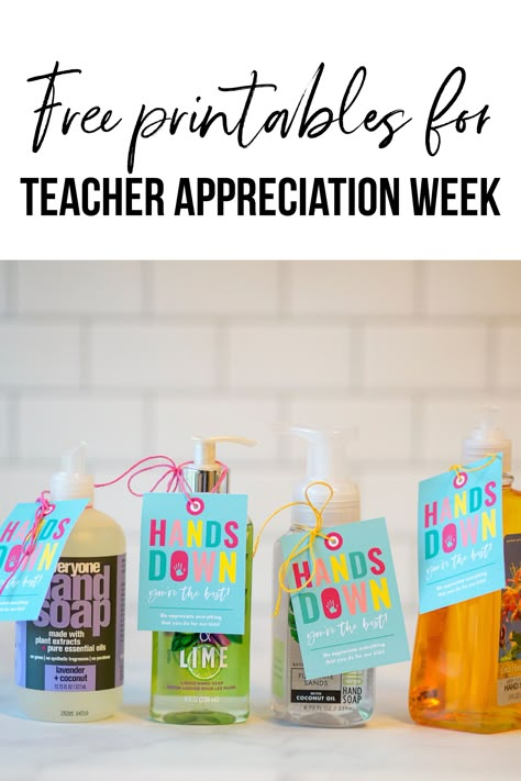 Teacher APpreciation Week, free printables for hand soap! Teacher Appreciation Gifts Hand Sanitizer, Hand Soap Teacher Appreciation, Soap Appreciation Gifts, Teacher Appreciation Gifts Soap, Soap Teacher Appreciation Free Printable, Teacher Hand Soap Gift Free Printable, Teacher Appreciation Hand Sanitizer, Scent Sational Teacher Printable Free, Teacher Appreciation Spa Gift