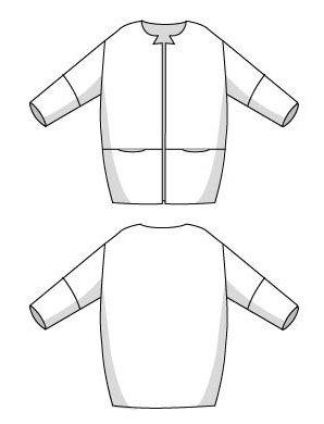 Cocoon Jacket – Multisize sewing pattern – Sew Different Raglan Sleeve Jacket Pattern, Cocoon Coat Pattern, Raglan Sleeve Jacket, Cocoon Jackets, Quilted Coats, Jacket Sewing Pattern, Quilted Clothing, Jacket Sewing, Quilt Coat