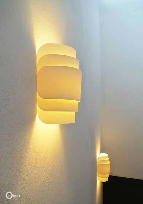 Wall Lamps Diy, Luminaria Diy, Diy Luminaire, Diy Lampe, Retro Furniture, Diy Lamp, Design Diy, Diy Lighting, Diy Wall