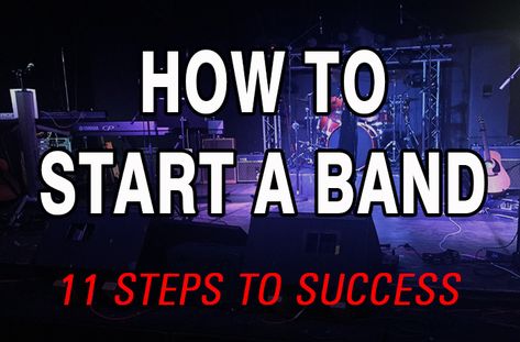 How To Start A Band Music, How To Start A Band, How To Make A Song, Starting A Band, Artist Management Music, Band Tips, Songwriting Inspiration, Rehearsal Studios, Band Aesthetic