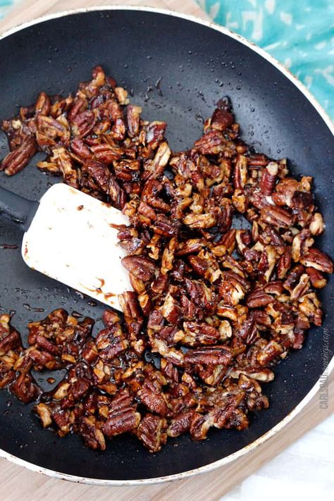 5 Minute Perfect Caramelized Nuts - Carlsbad Cravings How To Caramelize Pecans, Carmelized Pecans For Salad, Caramelized Pistachios, Caramelised Pecans, Candied Pistachios, Candied Nuts Recipe, Glazed Nuts, Caramelized Pecans, Caramelized Walnuts