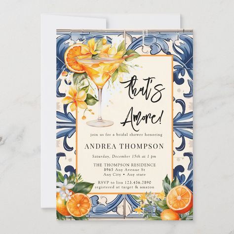 Italian Bridal Shower Ideas, Italian Bridal Showers, Lemon Themed Bridal Shower, Italian Theme, Bridal Shower Inspo, Couple Wedding Shower, Birthday Breakfast, Vintage Invitations, Decoupage Vintage