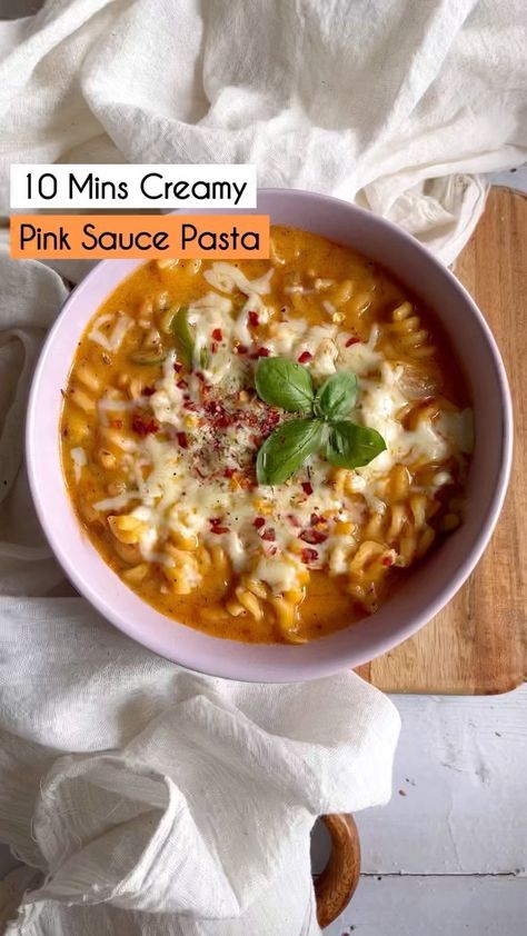 ohcheatday on Instagram: 10 mins Creamy Pink Sauce Pasta Recipe (cooking time 10 mins) Butter 20gms Oil 10gms All purpose flour 20 gms Milk 300 ml Pasta Pizza… How To Make Pink Sauce For Pasta, Pasta With Pink Sauce Recipes, Pink Cream Sauce Pasta, Spicy Pink Sauce Pasta Recipe, Pink Sauce Pasta Recipe, Pink Sauce Pasta Easy, Pink Sauce Pasta, Pink Sauce, Pizza Pasta