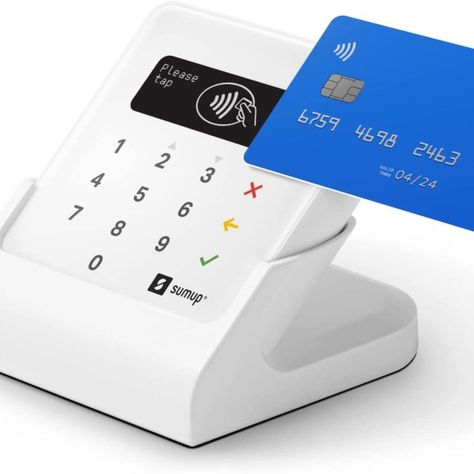 SumUp Air Bundle: Air Card Reader & Charging Station - contactless payments with Credit & Debit Card, Apple & Google Pay - NFC RFID Money Card Reader - Practical Credit Card Reader Credit Card Reader, Amazon Credit Card, Credit Card Machine, Stylish Mens Suits, Money Card, Credit Card Payment, Money Cards, Google Pay, Art Business