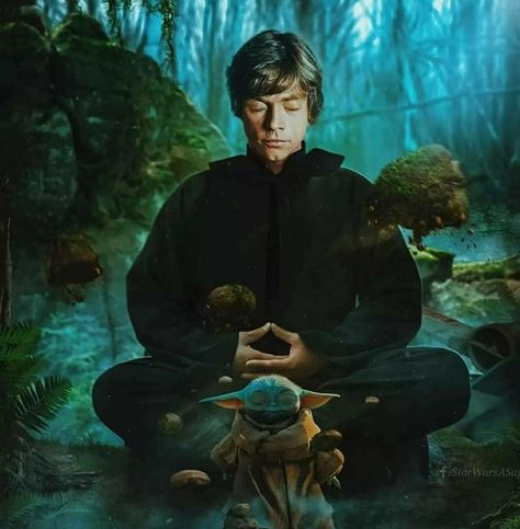 Sahil Shukla on Twitter: "Training of #Grogu by the Jedi master #LukeSkywalker @HamillHimself… " Quinlan Vos, Mara Jade, Star Wars Luke Skywalker, High Ground, Jedi Order, Star Wars Concept Art, Jedi Master, Star Wars Wallpaper, Star Wars Artwork