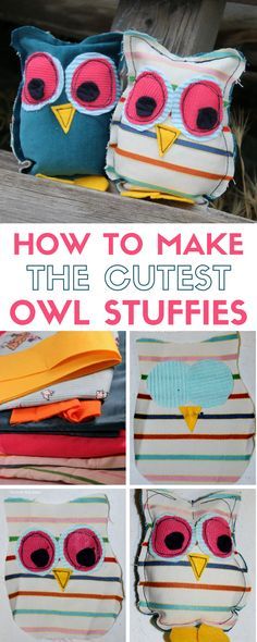 Trendy Sewing, Diy Craft Tutorials, Beginner Sewing Projects Easy, Leftover Fabric, Craft Tutorial, Sewing Projects For Beginners, Easy Sewing Projects, Cute Owl, Sewing For Beginners