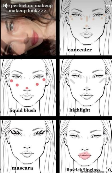 perfect no makeup, makeup look Makeup Routine Guide, Blending Makeup, Makeup Charts, Simple Makeup Tips, Makeup Face Charts, Makeup Artist Tips, Flawless Makeup Application, Makeup Help, Easy Makeup Tutorial