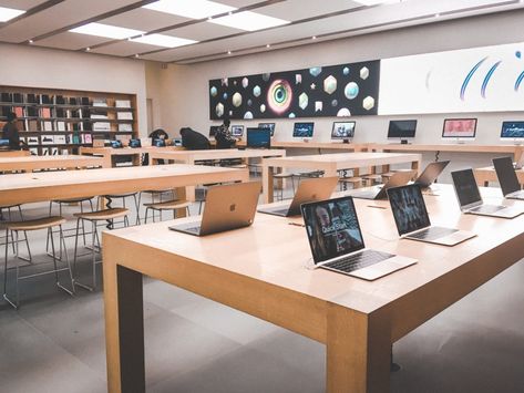 Apple Store Design, Showcase Store, Laptop Store, Business Empire, Phone Store, Apple Service, Laptop Shop, Food Network Magazine, Buy Apple