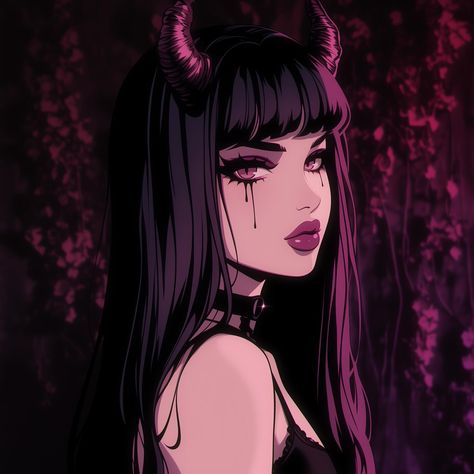 🖤🖤🖤 #darkfantasy #fantasy #darkmakeup #gothic #goth #gothmakeup #spooky #demongirl #monstergirl #darkfantasyart #august #sleeptoken #alt #gothgothgoth #gothaesthetic #spookyart #alternative #pfp #pfps Gothic Pfp Aesthetic, Alternative Pfp, Goth Manga, Goth Pics, Character Pfp, Goth Barbie, Goth Disney Princesses, Goth Disney, Nostalgic Art