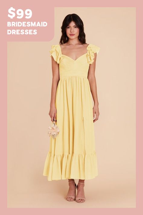 M / lemon sorbet Yellow Dresses For Wedding, Yellow And Peach Bridesmaid Dresses, Pastel Yellow Bridesmaid Dress, Light Yellow Bridesmaid Dress, Light Yellow Maxi Dress, Bridesmaid Mix And Match Dresses, Butter Yellow Dress, Fancy Yellow Dress, Light Yellow Bridesmaid Dresses